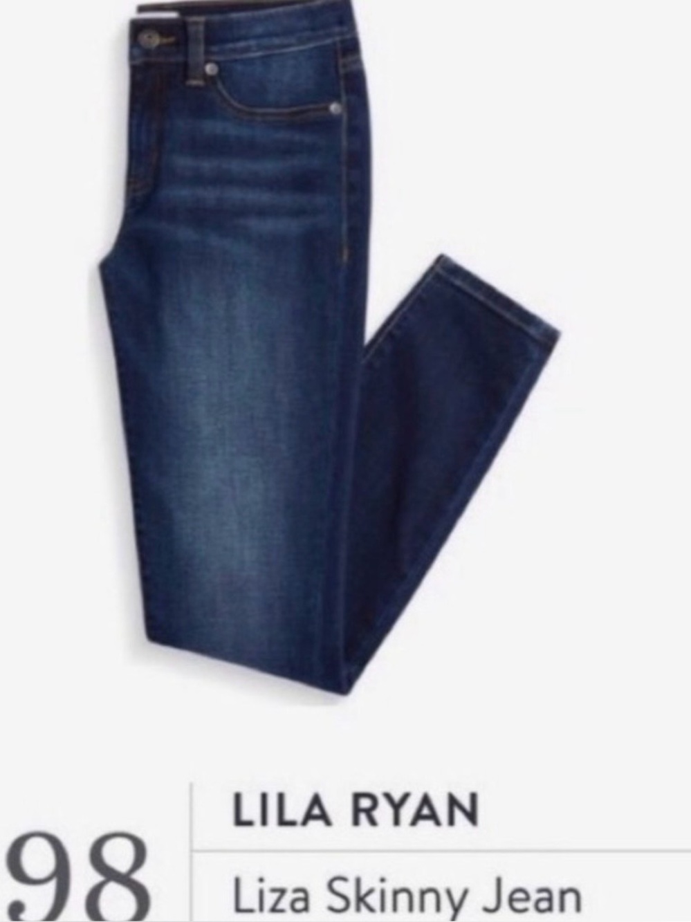 LILA RYAN Dark Blue Skinny Jeans